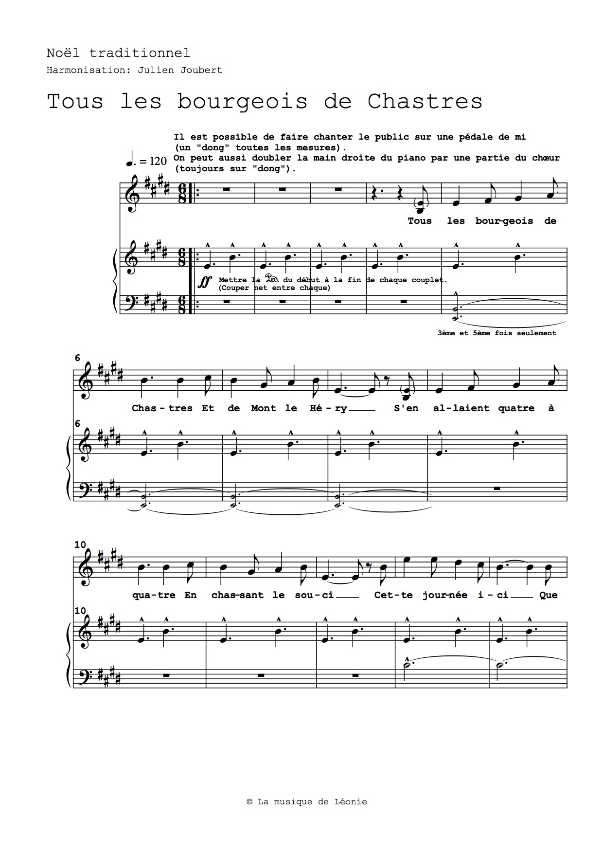 8 Noëls traditionnels Julien Joubert