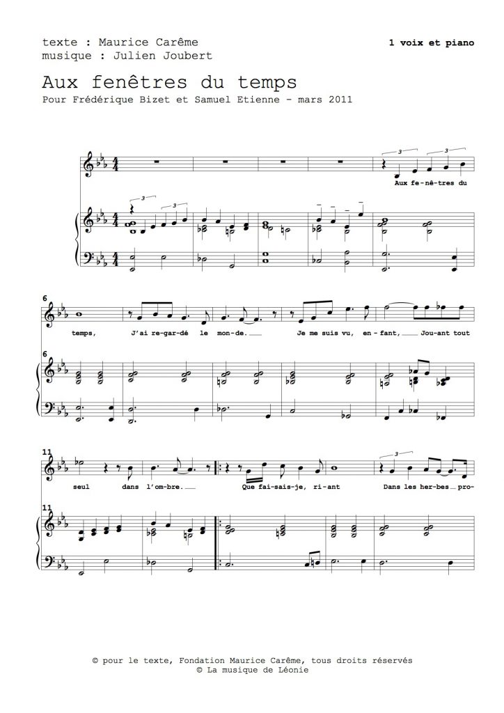 Aux fenêtres du temps Julien Joubert