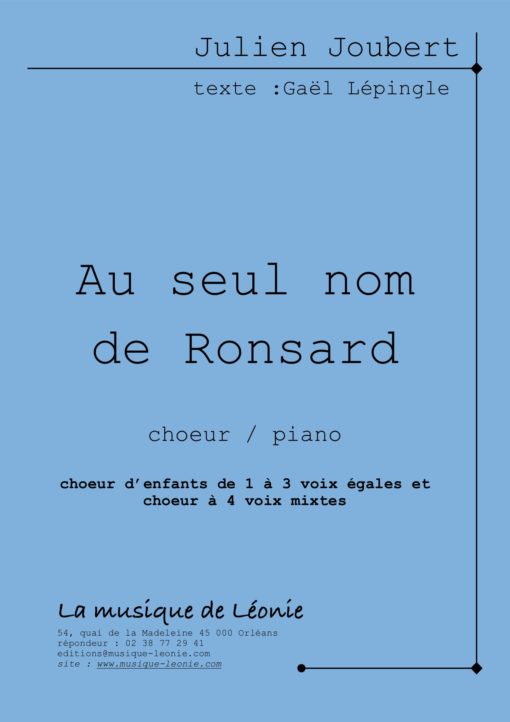 Au seul nom de Ronsard – Image 2